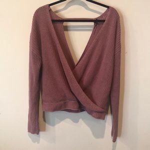 Cute Open back sweater